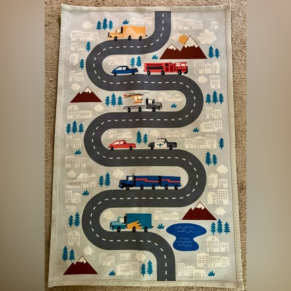 PILLOWFORT Kids Cars Trucks Vehicles No Slip Rug - Picture 3 of 5